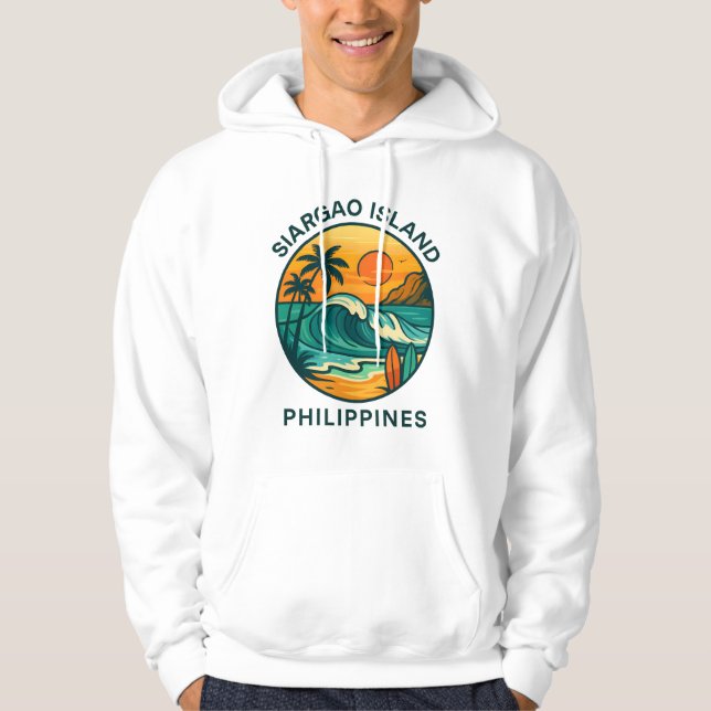 Veste À Capuche Tropical Soul - Île de Siargao Philippines (Devant)