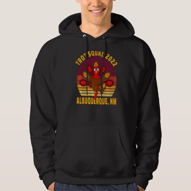 Veste À Capuche Trot Squad 2022 Albuquerque Nm Thanksgiving Runner (Devant)