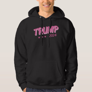 Veste À Capuche Trump 2024 Drôle Donald Trump Lettres de bulle ros
