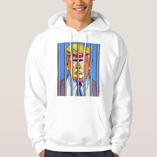 Veste À Capuche Trump en prison Sweatshirt à capuchon (Devant)