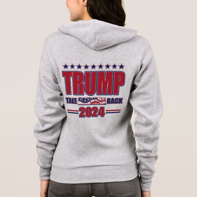 Veste À Capuche Trump-Flag-Miss-Me (Dos)