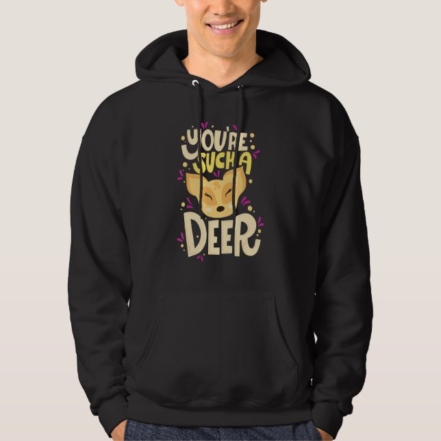 Veste À Capuche Tu es vraiment un cerf Joyeuse Saint-Valentin Cita (Devant)
