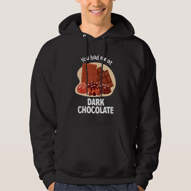 Veste À Capuche Tu m'as eu au chocolat noir Chocolat noir (Devant)