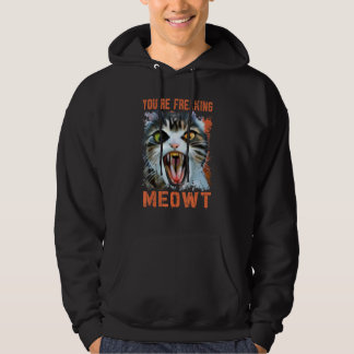 Veste À Capuche Tu me fais complètement paniquer Chat vintage mèm