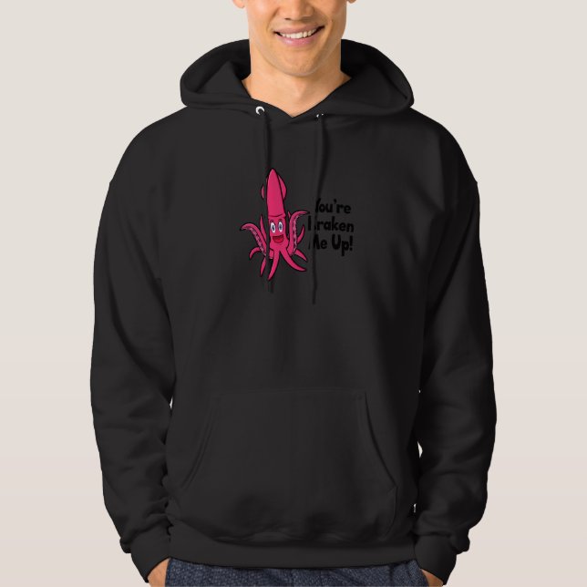 Veste À Capuche Tu me kraken octopus  seiche calmar  1 (Devant)