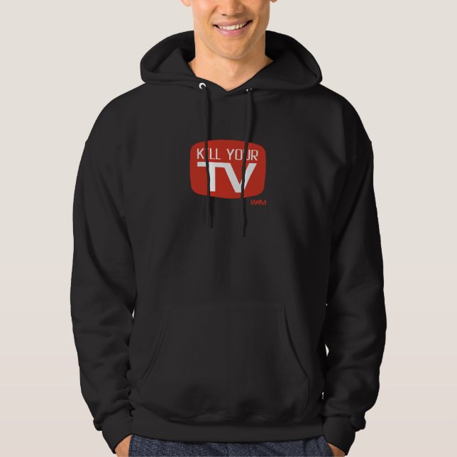VESTE À CAPUCHE TUEZ VOTRE TV (Devant)