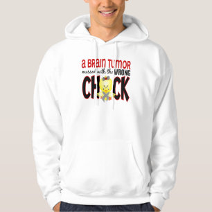 Veste À Capuche Tumeur cérébrale salie avec le poussin faux