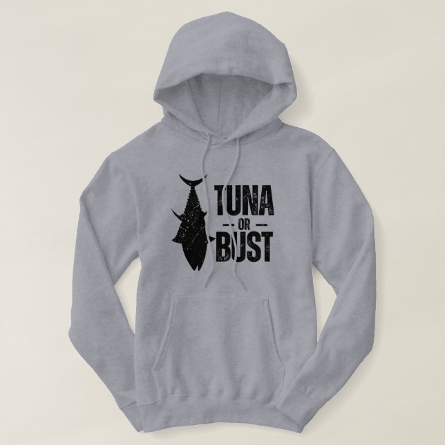 Veste À Capuche Tuna Or Bust Funny Fishing (Design devant)