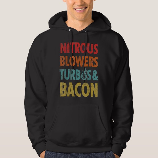 Veste À Capuche turbos et T-shirt bacon (Devant)