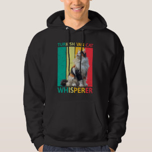 Veste À Capuche TURKISH VAN WHISPERER Chat Papa Drôle Vintage