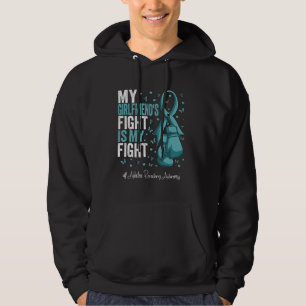 Veste À Capuche Turquoise Ribbon Girlfriend Addiction Recovery