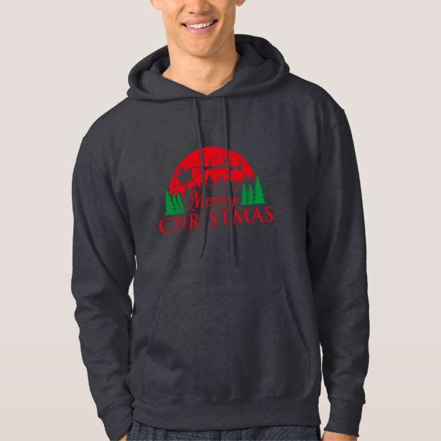 Veste À Capuche Twinkle Time-Joyeux Noël  (Devant)