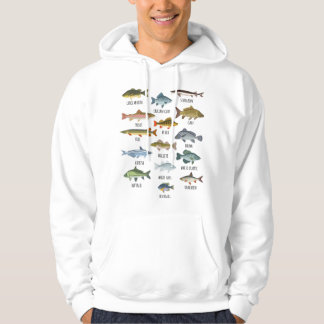 Veste À Capuche Types de pêche de poissons d'eau douce