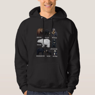Veste À Capuche Types d'ours Faune Amoureux des animaux Nature Exp