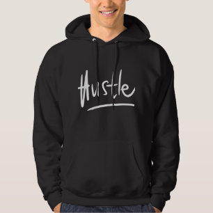 Veste À Capuche Typographie Hustle Blanc