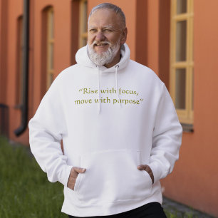Veste À Capuche Typographie minimale Montée Concentration Mouvemen