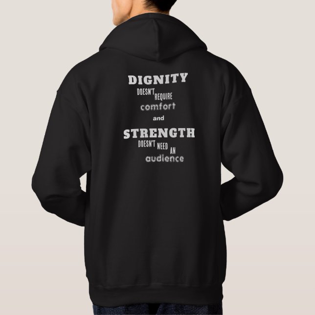Veste À Capuche Typographie Motivationnelle Mentalité (Dos)