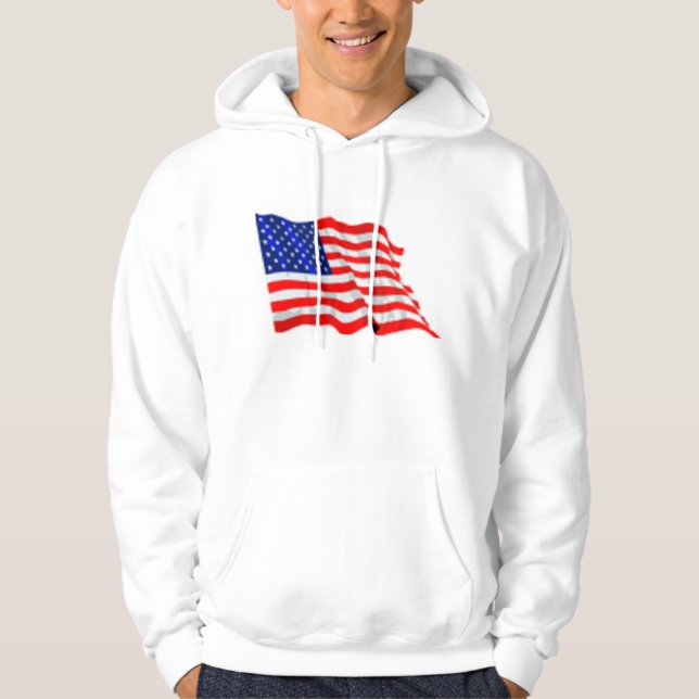 Veste À Capuche U.S. Drapeau (Devant)