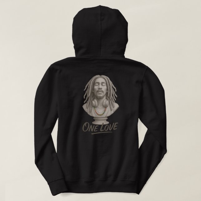 Veste À Capuche Un Amour – L'esprit reggae dans la pierre (Design dos)
