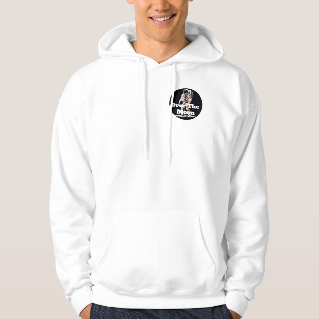 Veste À Capuche Un astronaute sur la lune (Devant)