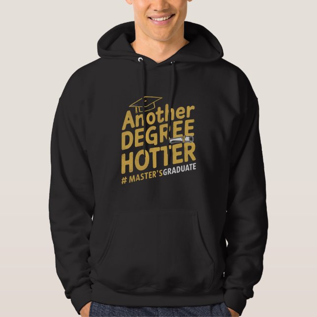 Veste À Capuche Un autre degré plus chaud Diplôme de master Promot (Devant)