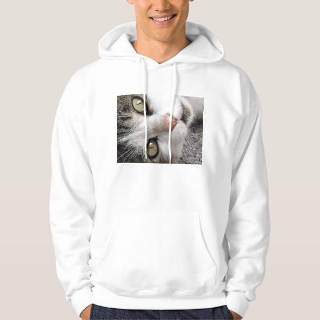 VESTE À CAPUCHE UN CAT DOUX ET BEAU (Devant)