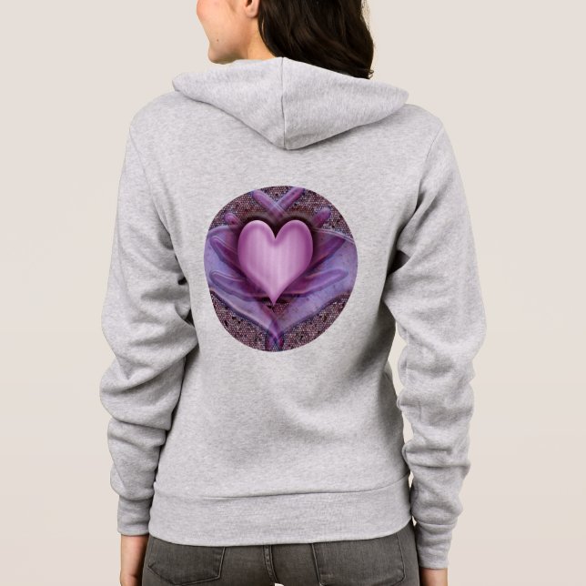 Veste À Capuche Un coeur d'artistes dévoilé (Dos)