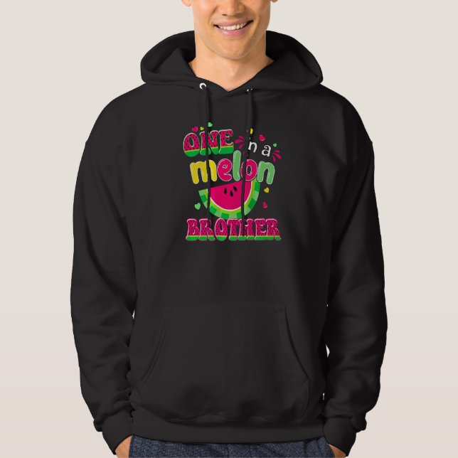 Veste À Capuche Un Dans Un Melon Brother Anniversaire Matching Gro (Devant)