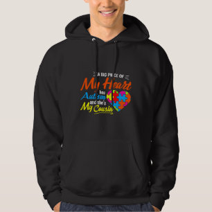 Veste À Capuche Un Gros Morceau De Mon Coeur A L'Autisme