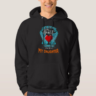 Veste À Capuche Un Gros Morceau De Mon Coeur Vit Au Ciel Elle Est 