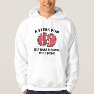 Veste À Capuche Un jeu de mots sur le steak
