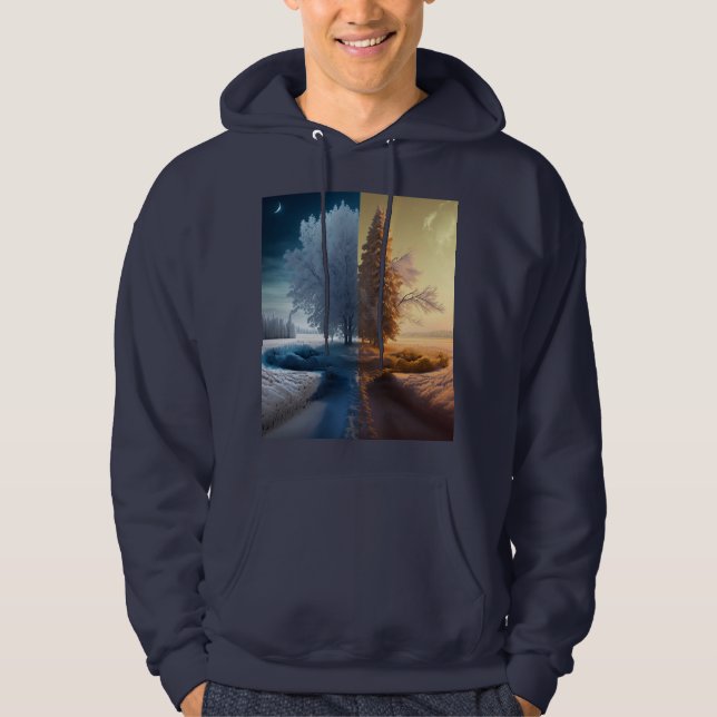 Veste À Capuche Un jour en hiver (Devant)