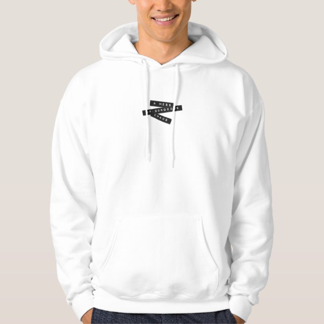 Veste À Capuche Un Mess De Superbes Chaos Étiquettes Embossés (Devant)