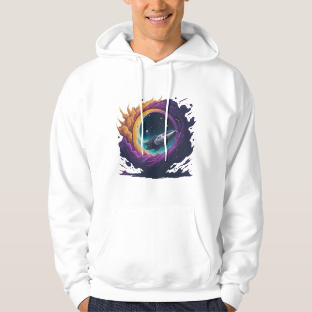 Veste À Capuche un nuage de poussière cosmique (Devant)