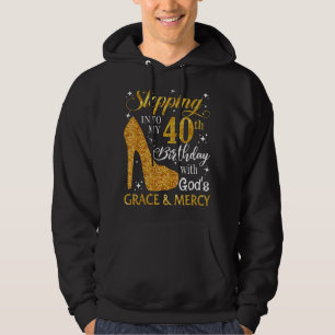 Veste À Capuche Un pas dans mon 40e anniversaire avec la grâce de