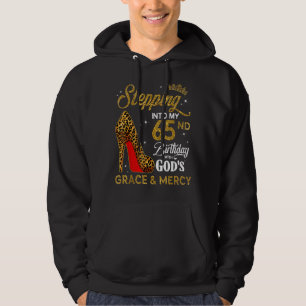Veste À Capuche Un pas dans mon 65e anniversaire avec la grâce de