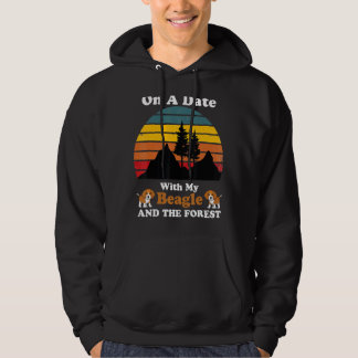 Veste À Capuche Un Rendez-Vous Avec Mon Beagle Et La Forêt Pour Ch