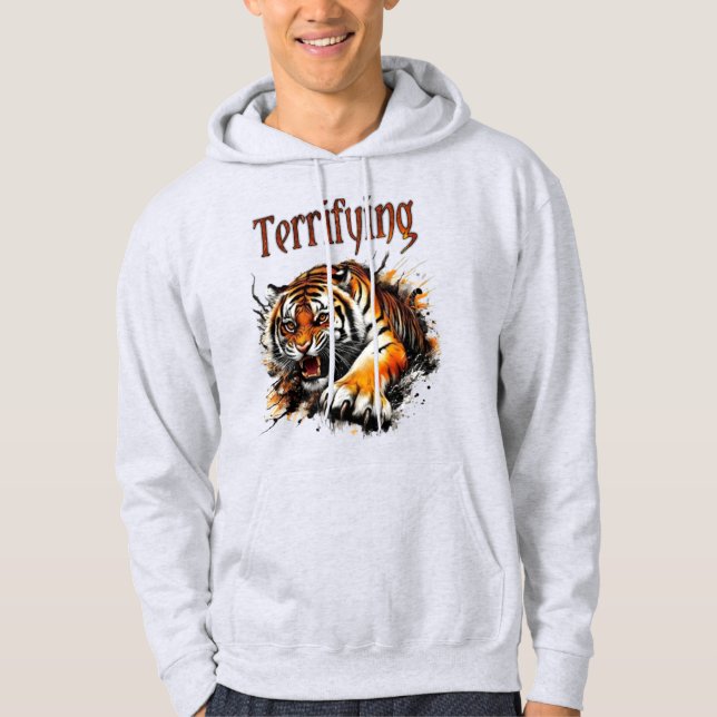 Veste À Capuche Un tigre en feu (Devant)