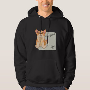 Veste À Capuche Un vrai ami Welsh Corgi