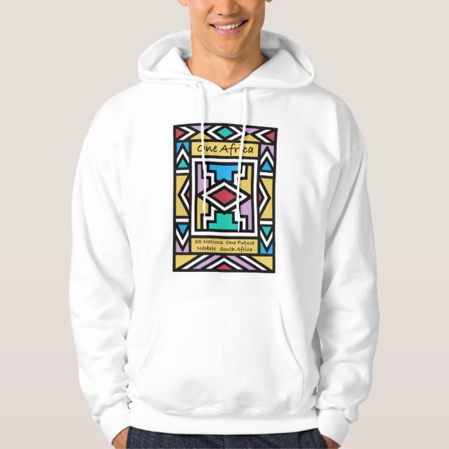 Veste À Capuche Une Afrique – Ndebele – Afrique du Sud & Zimbabwe  (Devant)