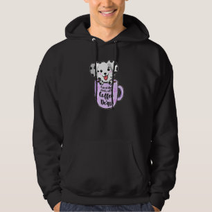 Veste À Capuche Une Bonne Journée Avec Du Café Et Des Chiens Café