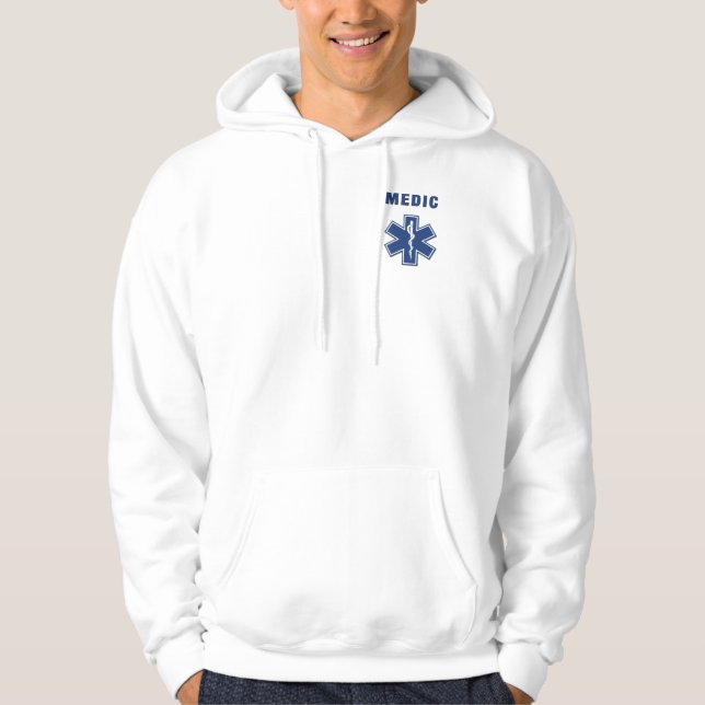 Veste À Capuche Une étoile de médecin de la vie (Devant)