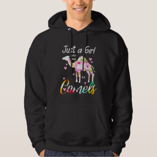 Veste À Capuche Une fille qui aime les chameaux Zookeeper Rose Flo