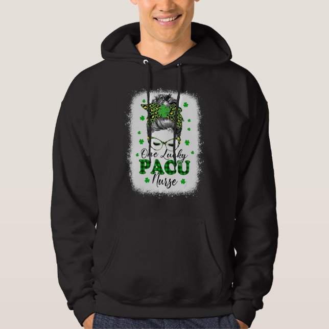 Veste À Capuche Une Infirmière Lucky Pacu St Patrick S Day Femmes  (Devant)
