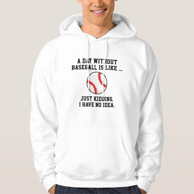 Veste À Capuche Une journée sans baseball (Devant)