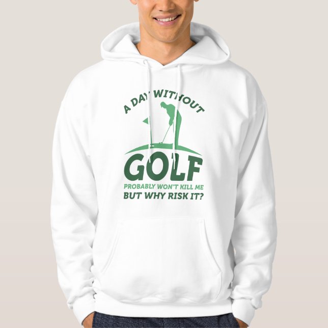 Veste À Capuche Une journée sans golf (Devant)