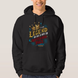 Veste À Capuche Une Légende Est Née En Septembre 1963 Homme Bi