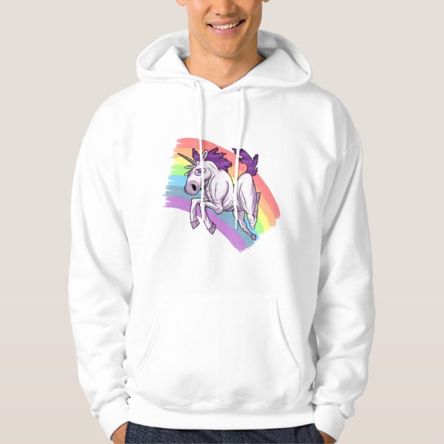 Veste À Capuche Une licorne majestueuse (Devant)