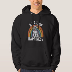 Veste À Capuche Une queue de bonheur Chien terrier écossais Retro