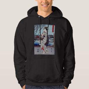 Veste À Capuche Une soirée d'été fraîche au pont, Utagawa Hiroshig